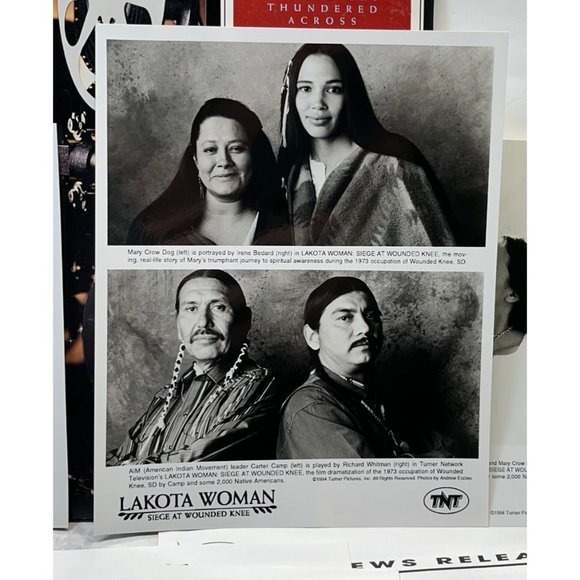 TNT Movie Press Kit Lakota Woman 94 Irene Bedard August Schellenberg Dean Norris - Picture 5 of 11